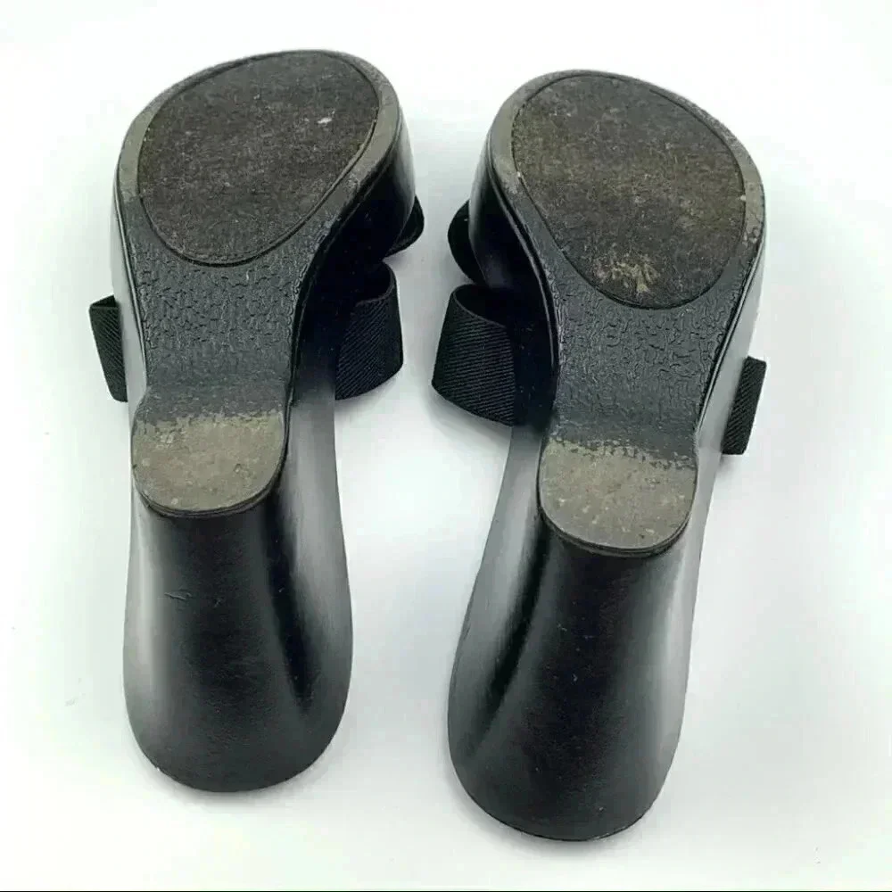 Candies womens sandals size 9.5 black chunky platforms 90s y2k vintage